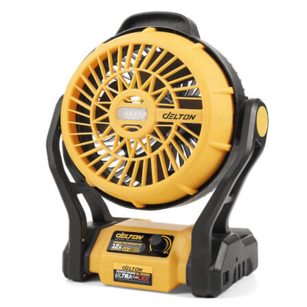 พัดลมไร้สาย 12 นิ้ว (พร้อมแบตเตอรี่) DELTON รุ่น FN-12INCH ULTRAFLEX 20V 4AH_0